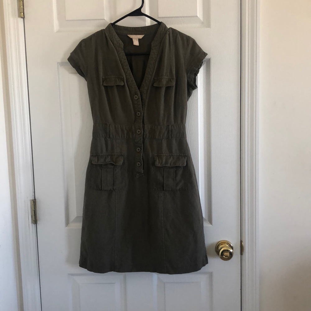 Olive Green Banana Republic dress